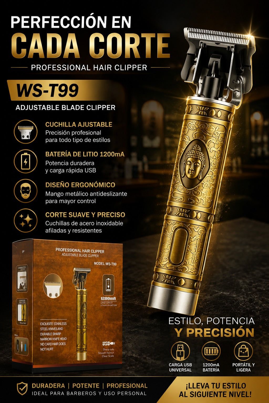 Rasuradora Profesional para Hombres