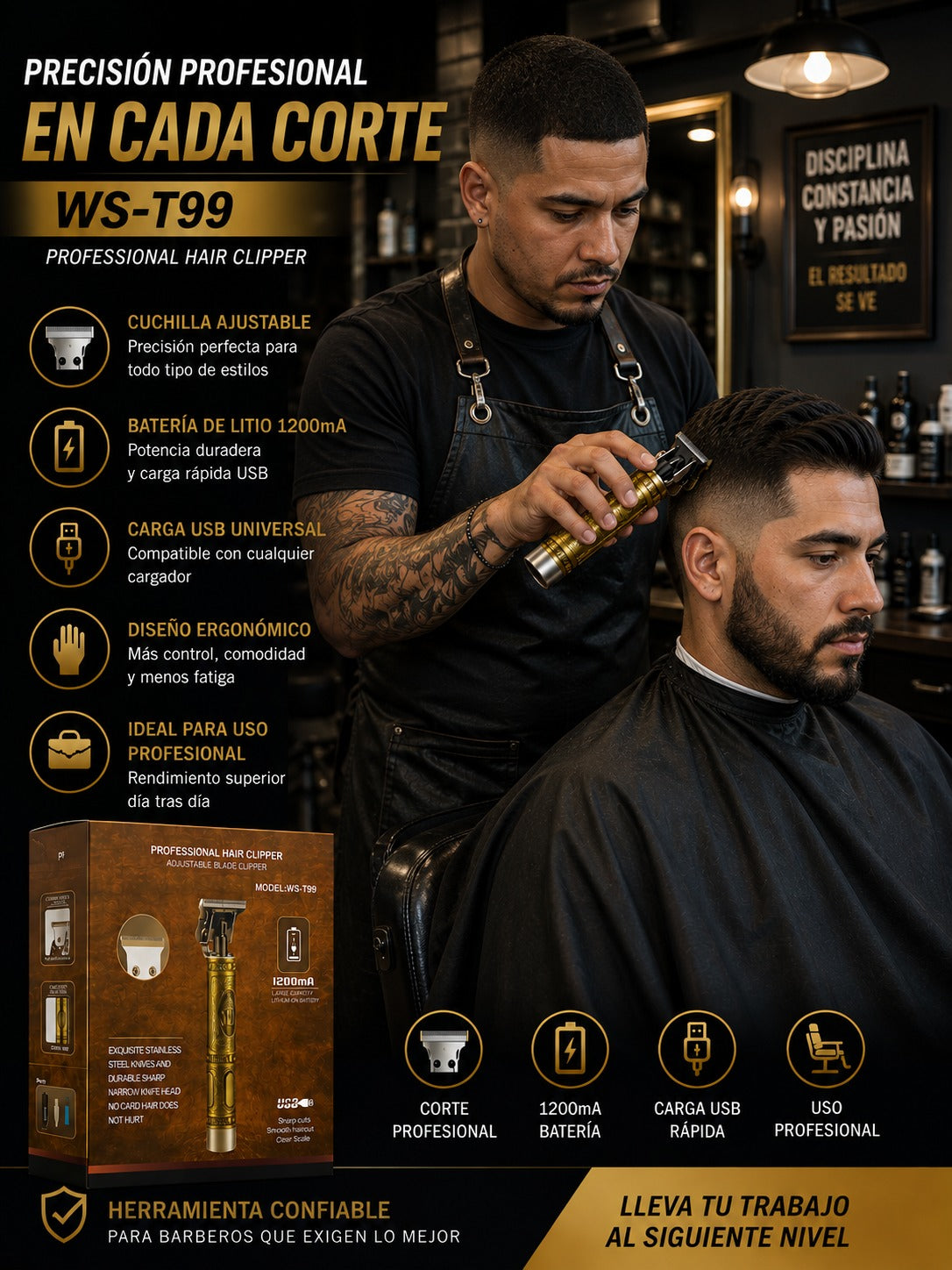 Rasuradora Profesional para Hombres